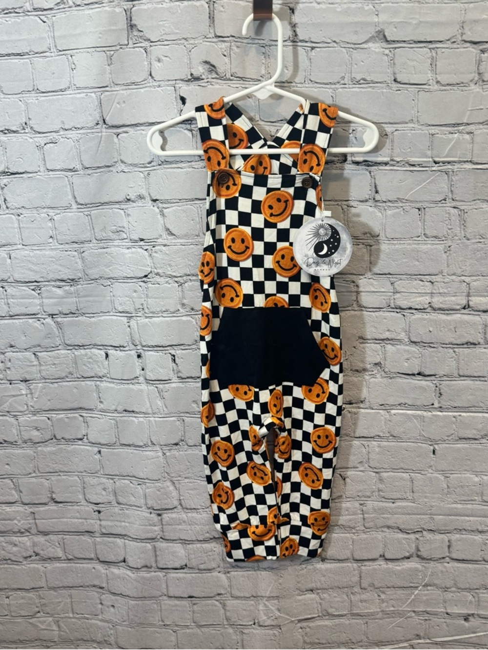 Day & Night Bamboo Smiley Face Bamboo Overalls